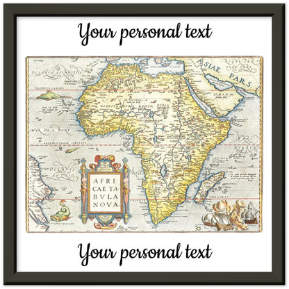 Personalisierte historische Herkunftskarte