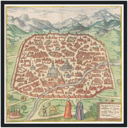 Historical city map  Test product horizontal 3 sizes