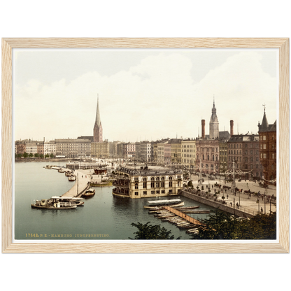 Historische Ansicht Hamburg Jungfernstieg um 1895