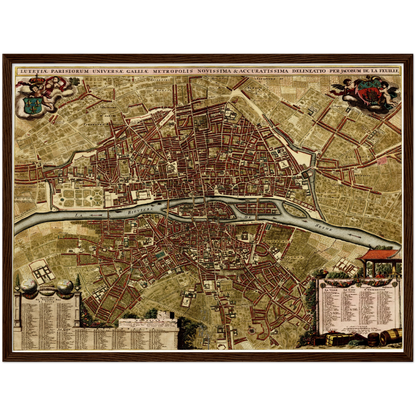 Historical city map  Test product horizontal 3 sizes