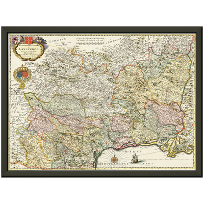 Historical city map  Test product horizontal 3 sizes