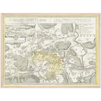 Historical city map  Test product horizontal 3 sizes