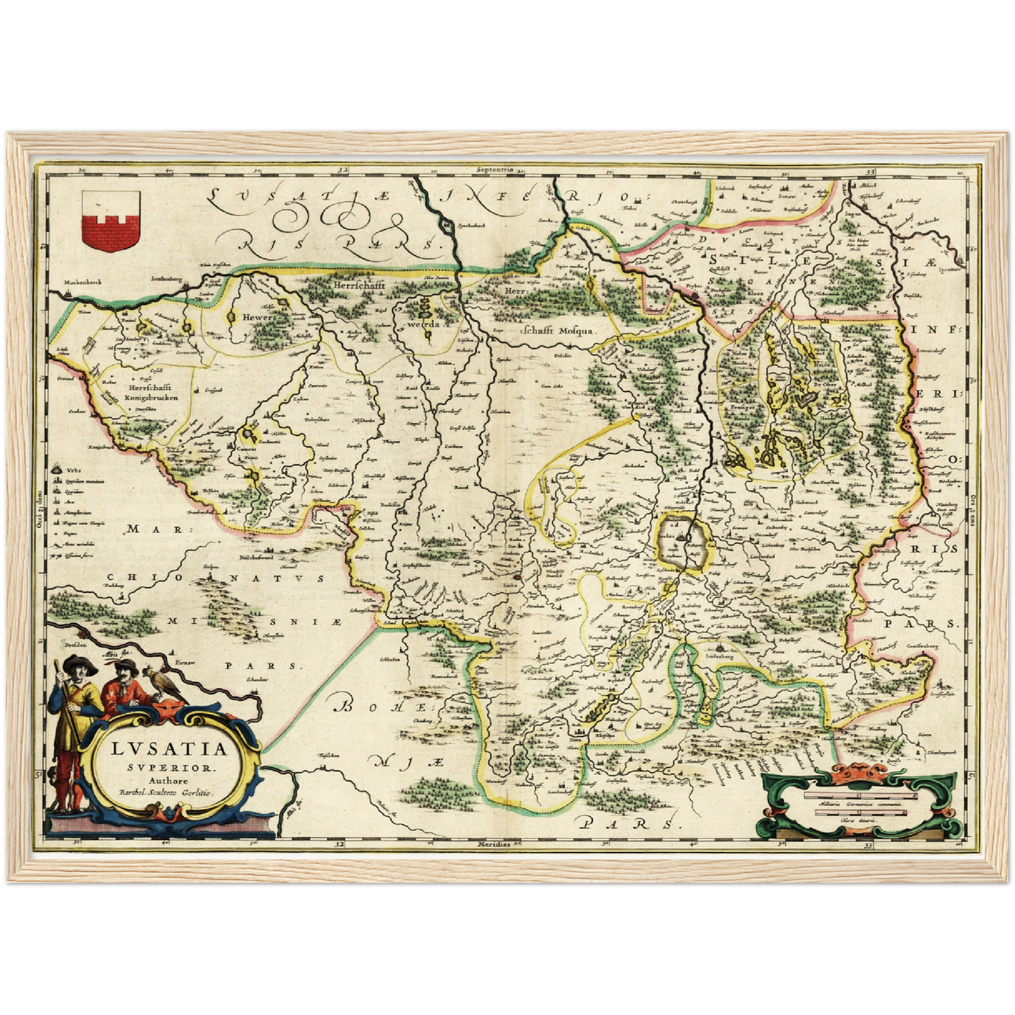 Historical city map  Test product horizontal 3 sizes