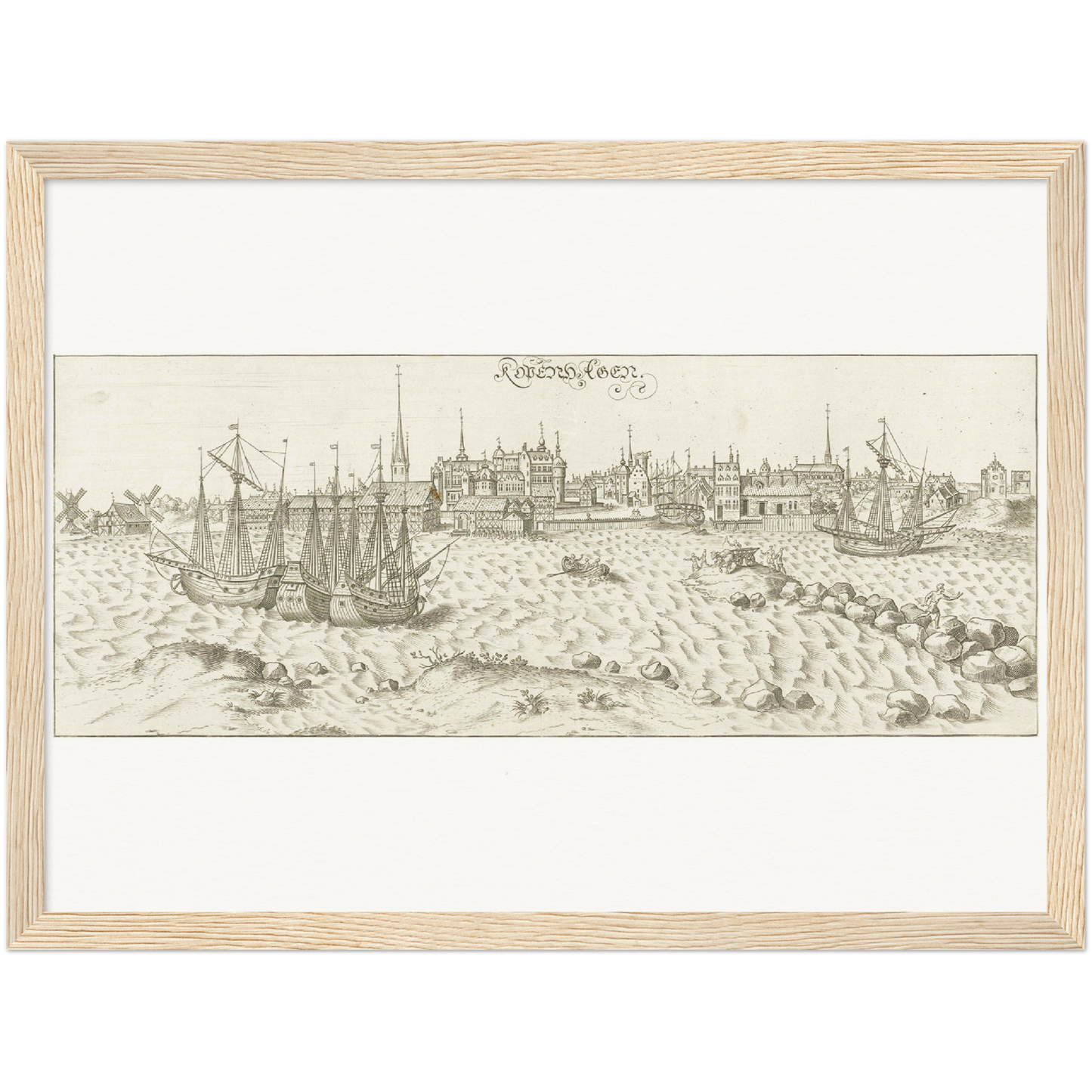 Historical city map  Test product horizontal 3 sizes