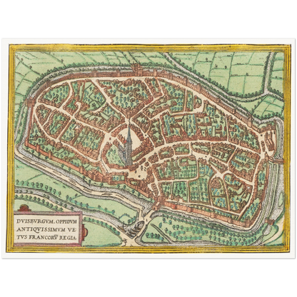Historical city map  Test product horizontal 3 sizes