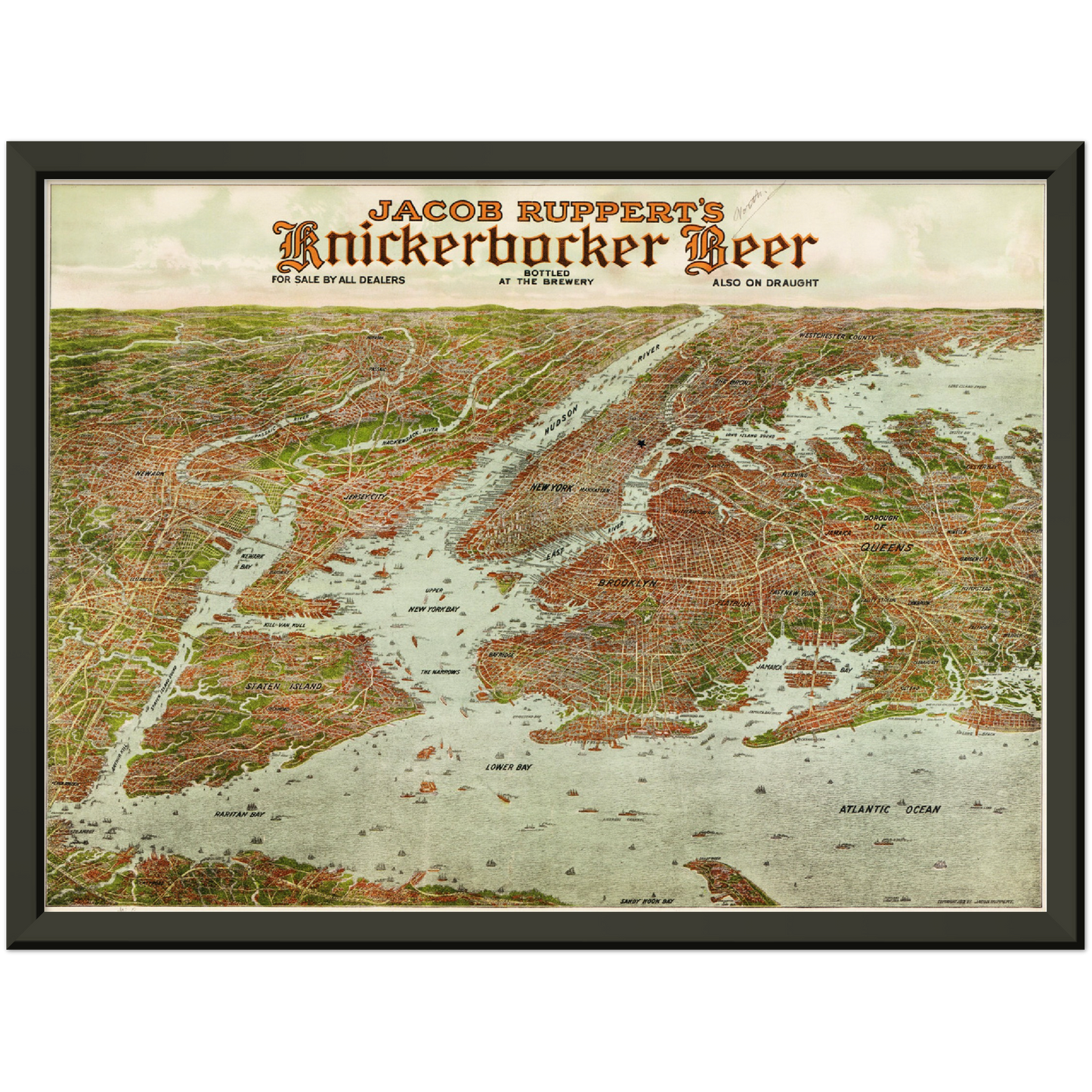 Historical city map  Test product horizontal 3 sizes