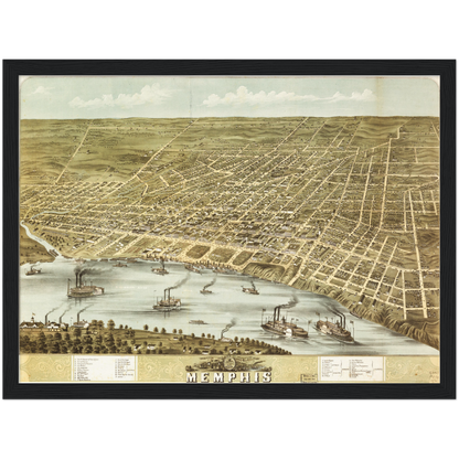 Historical city map  Test product horizontal 3 sizes
