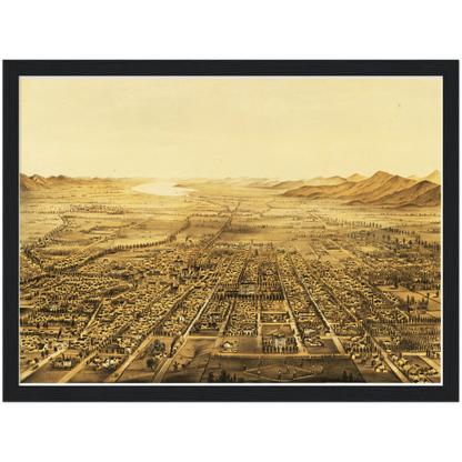 Historical city map  Test product horizontal 3 sizes