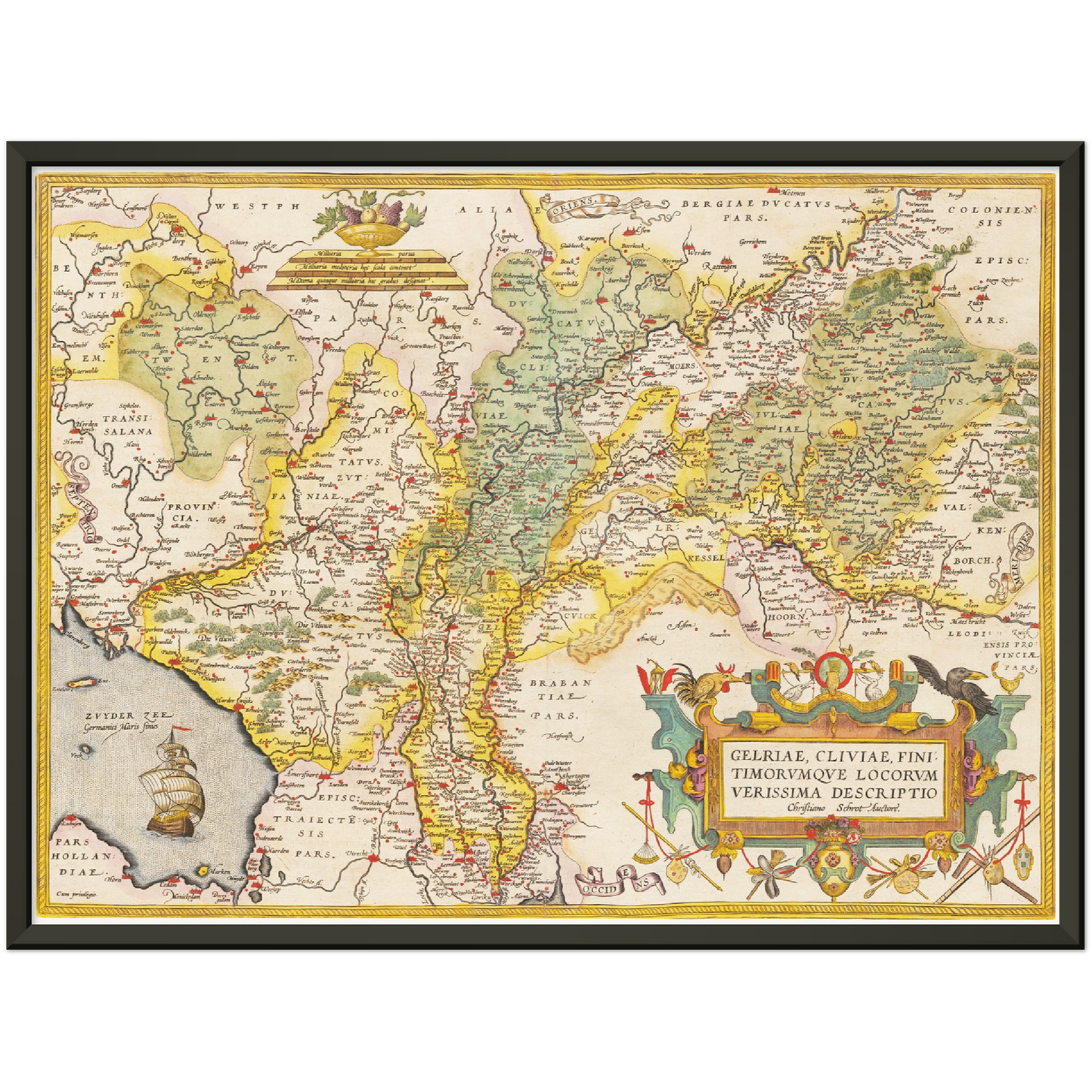 Historical city map  Test product horizontal 3 sizes