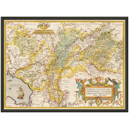 Historical city map  Test product horizontal 3 sizes