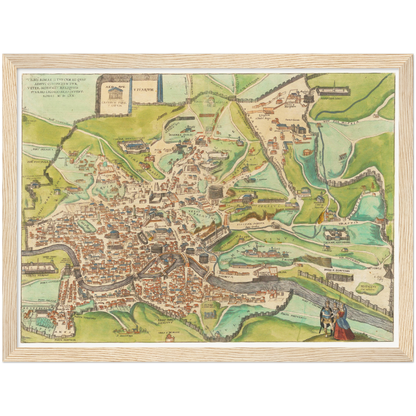Historische Stadtansicht Rom um 1609