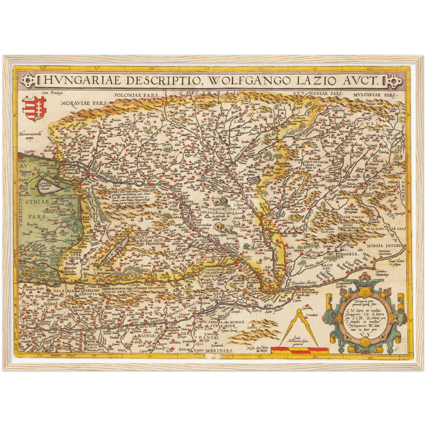 Historical city map  Test product horizontal 3 sizes