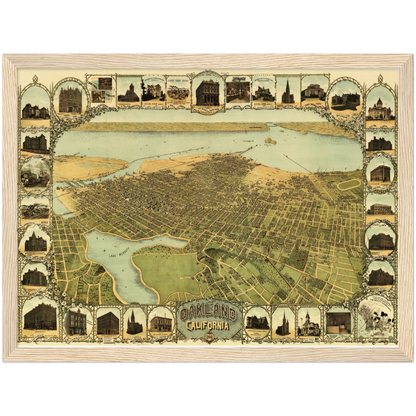 Historical city map  Test product horizontal 3 sizes