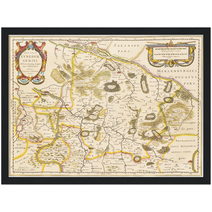 Historical city map  Test product horizontal 3 sizes