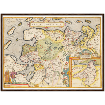 Historical city map  Test product horizontal 3 sizes