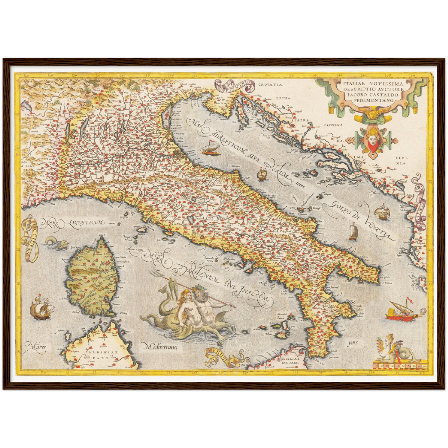 Historical city map  Test product horizontal 3 sizes