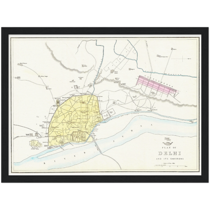 Historical city map  Test product horizontal 3 sizes