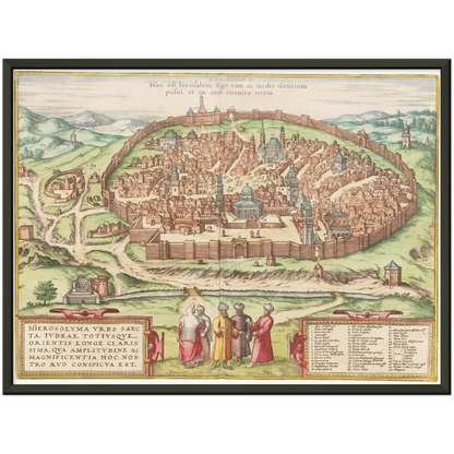 Historical city map  Test product horizontal 3 sizes