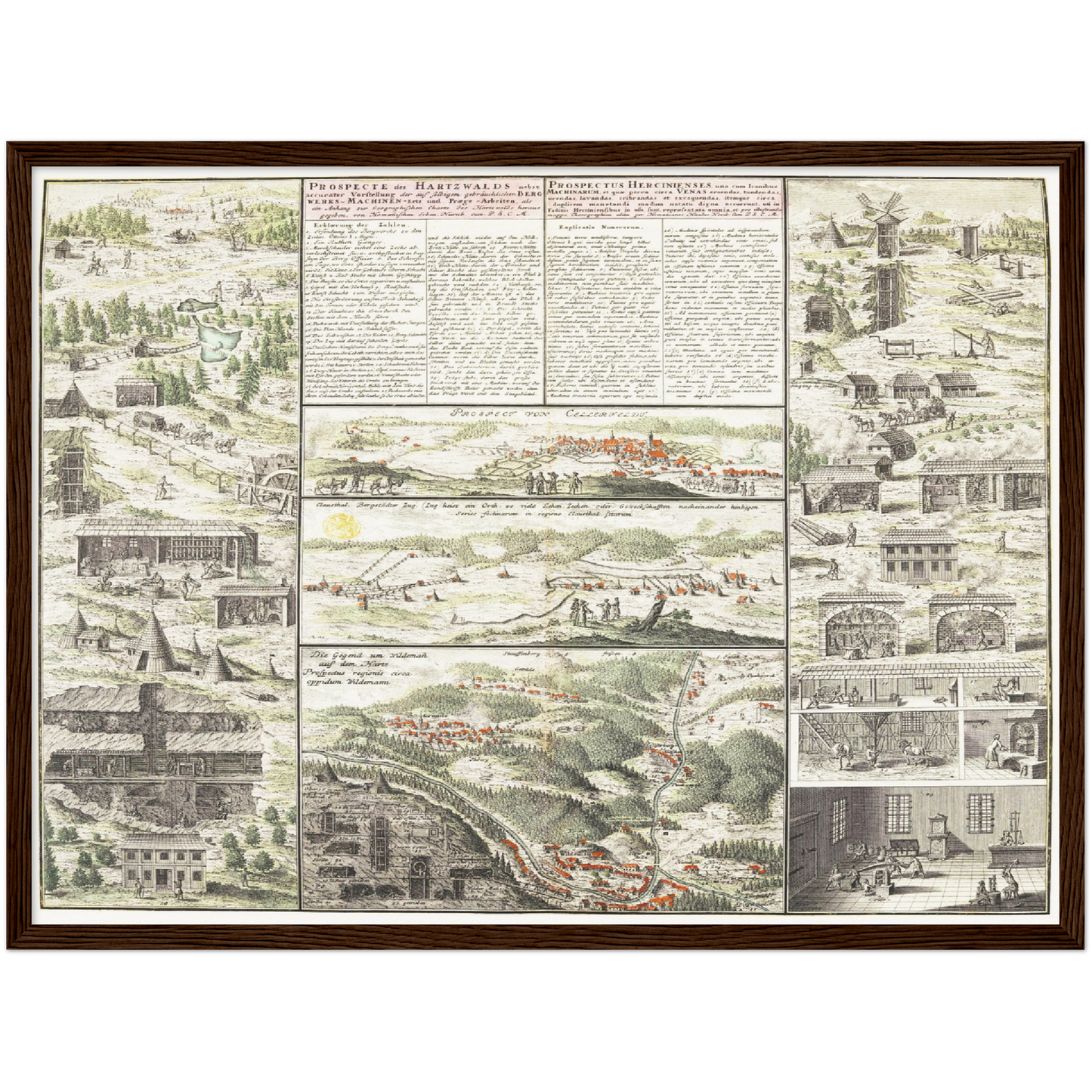 Historical city map  Test product horizontal 3 sizes