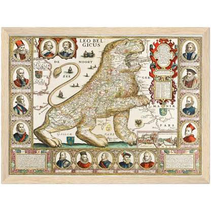 Historical city map  Test product horizontal 3 sizes