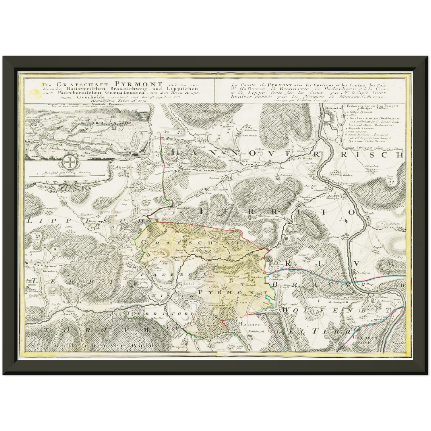 Historical city map  Test product horizontal 3 sizes