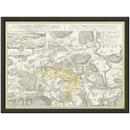 Historical city map  Test product horizontal 3 sizes