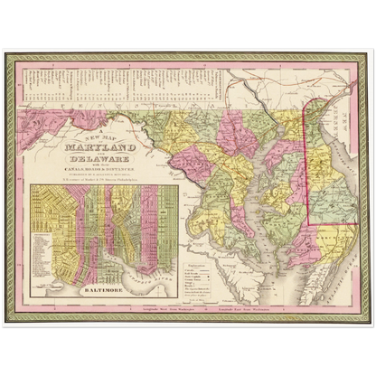 Historical city map  Test product horizontal 3 sizes