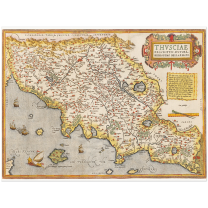 Historical city map  Test product horizontal 3 sizes