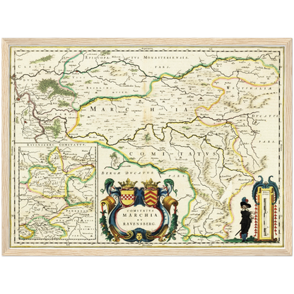 Historical city map  Test product horizontal 3 sizes