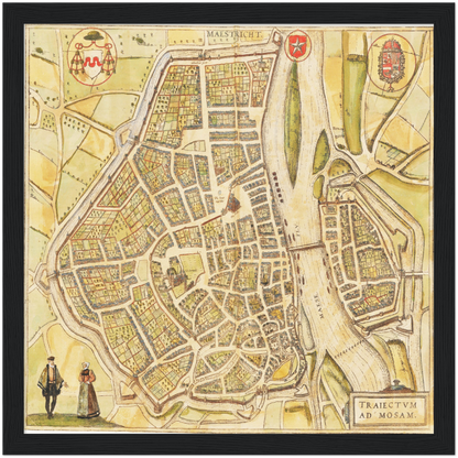 Historical city map  Test product horizontal 3 sizes