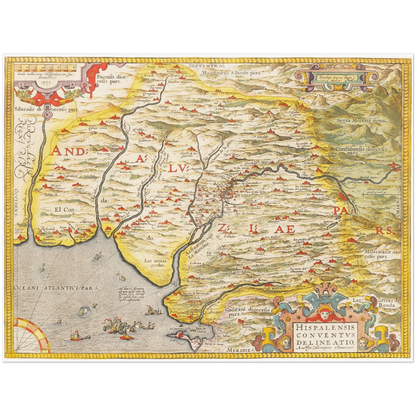 Historical city map  Test product horizontal 3 sizes