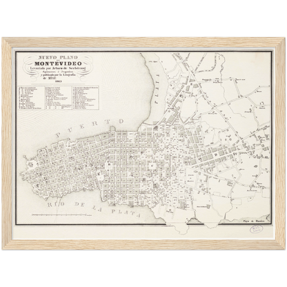 Historical city map  Test product horizontal 3 sizes
