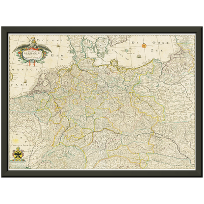 Historical city map  Test product horizontal 3 sizes