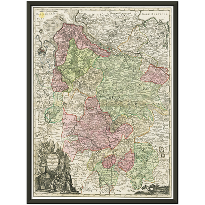 Historical city map  Test product horizontal 3 sizes