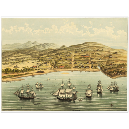 Historical city map  Test product horizontal 3 sizes