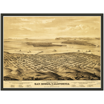Historical city map  Test product horizontal 3 sizes