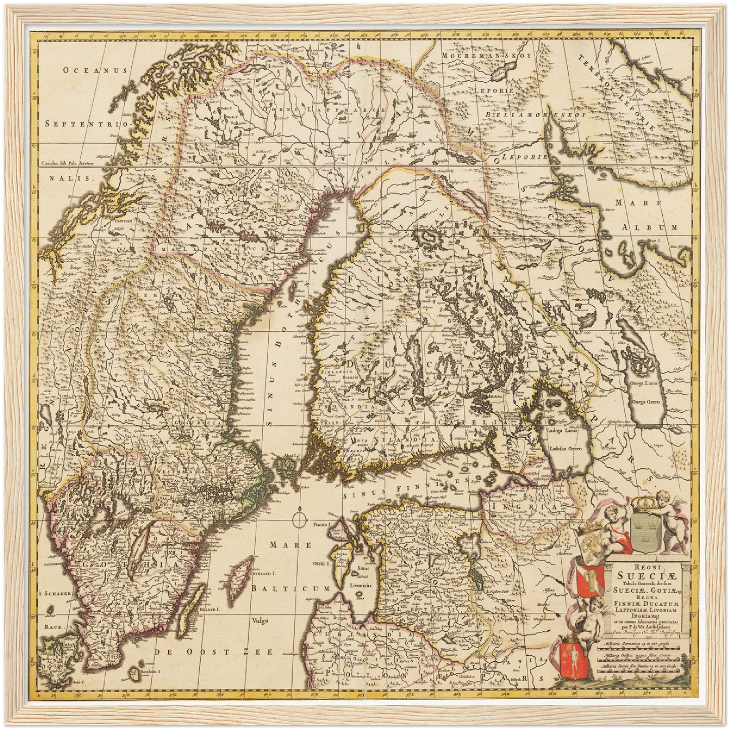 Historical city map  Test product horizontal 3 sizes