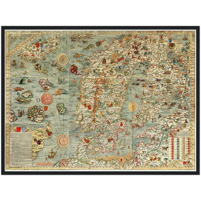 Historical city map  Test product horizontal 3 sizes