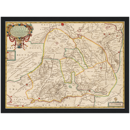 Historical city map  Test product horizontal 3 sizes