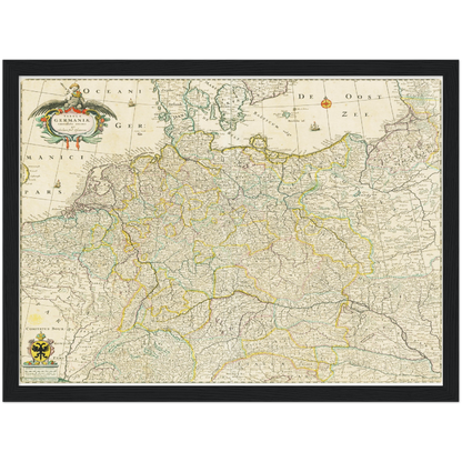 Historical city map  Test product horizontal 3 sizes