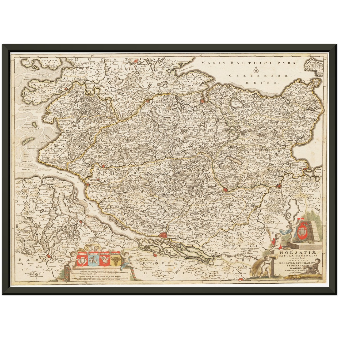 Historical city map  Test product horizontal 3 sizes