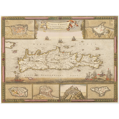 Historical city map  Test product horizontal 3 sizes