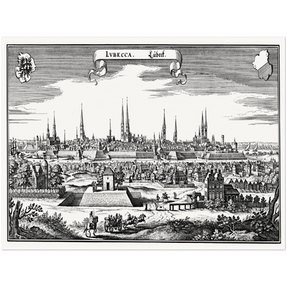 Historical city map  Test product horizontal 3 sizes