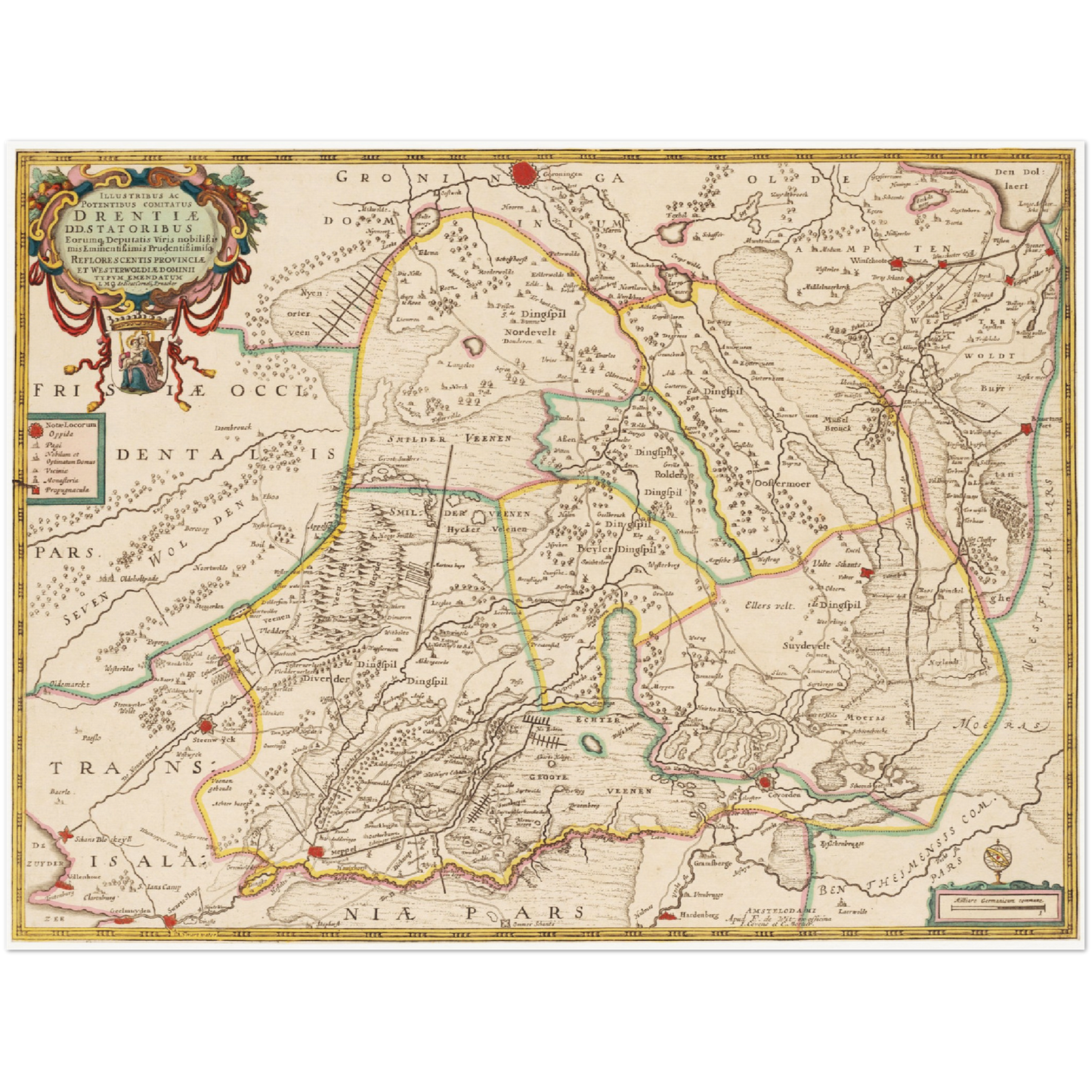 Historical city map  Test product horizontal 3 sizes