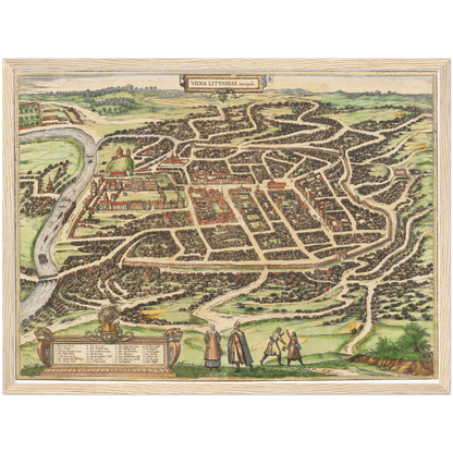 Historical city map  Test product horizontal 3 sizes