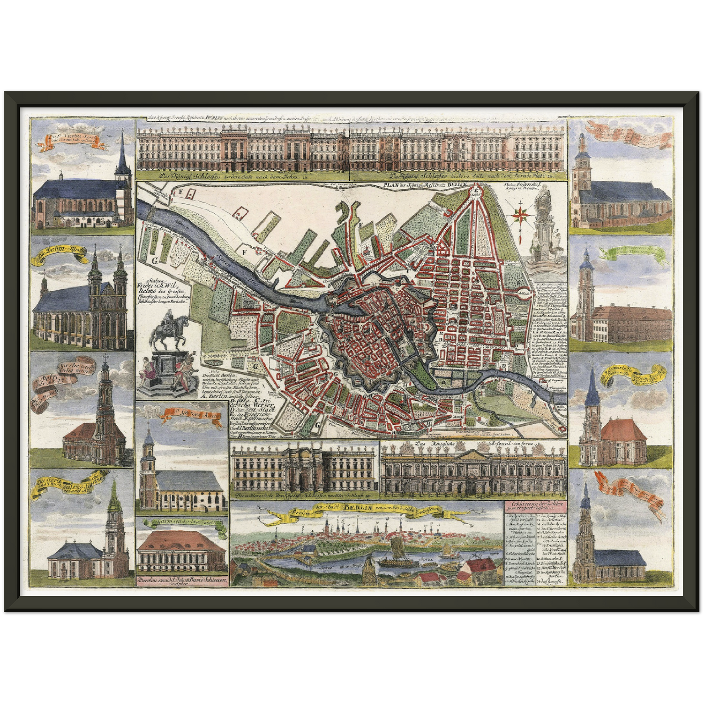 Historical city map  Test product horizontal 3 sizes