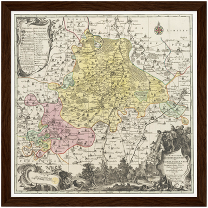 Historical city map  Test product horizontal 3 sizes