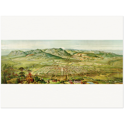 Historical city map  Test product horizontal 3 sizes