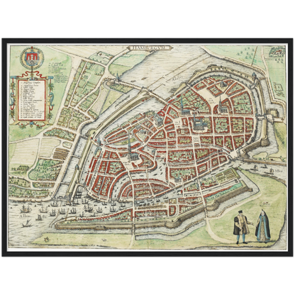 Historical city map  Test product horizontal 3 sizes