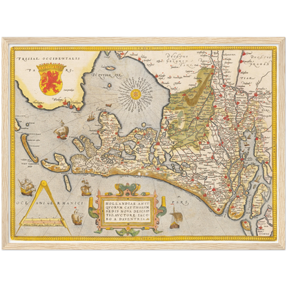 Historical city map  Test product horizontal 3 sizes